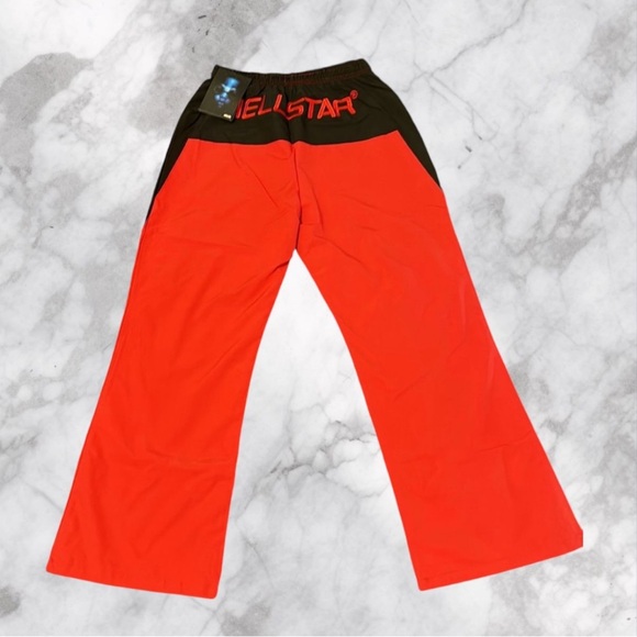 Brand New Red Hellstar Flare Pants Men’s Medium - Picture 2 of 2